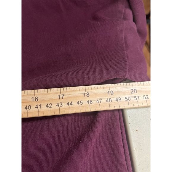 𝅺ZARA Trafuluc women's burgundy cropped sweatshirt top size Medium long sleeve - Picture 7 of 9